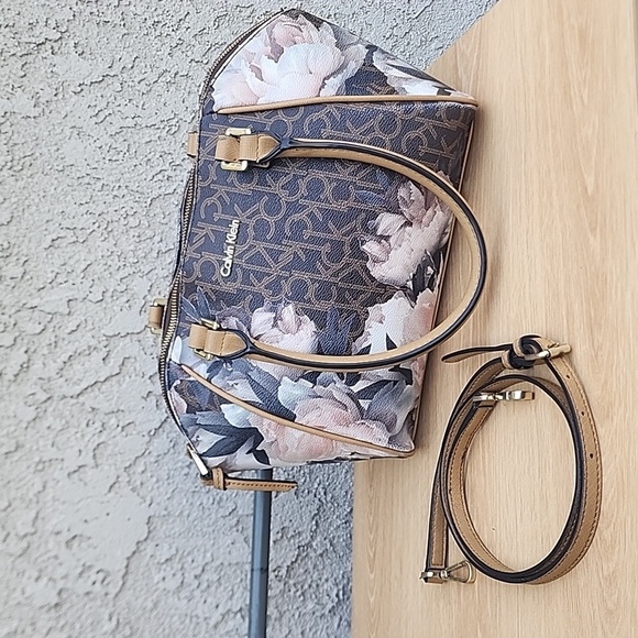 Calvin Klein Hudson Signature Satchel Handbag - Picture 12 of 15